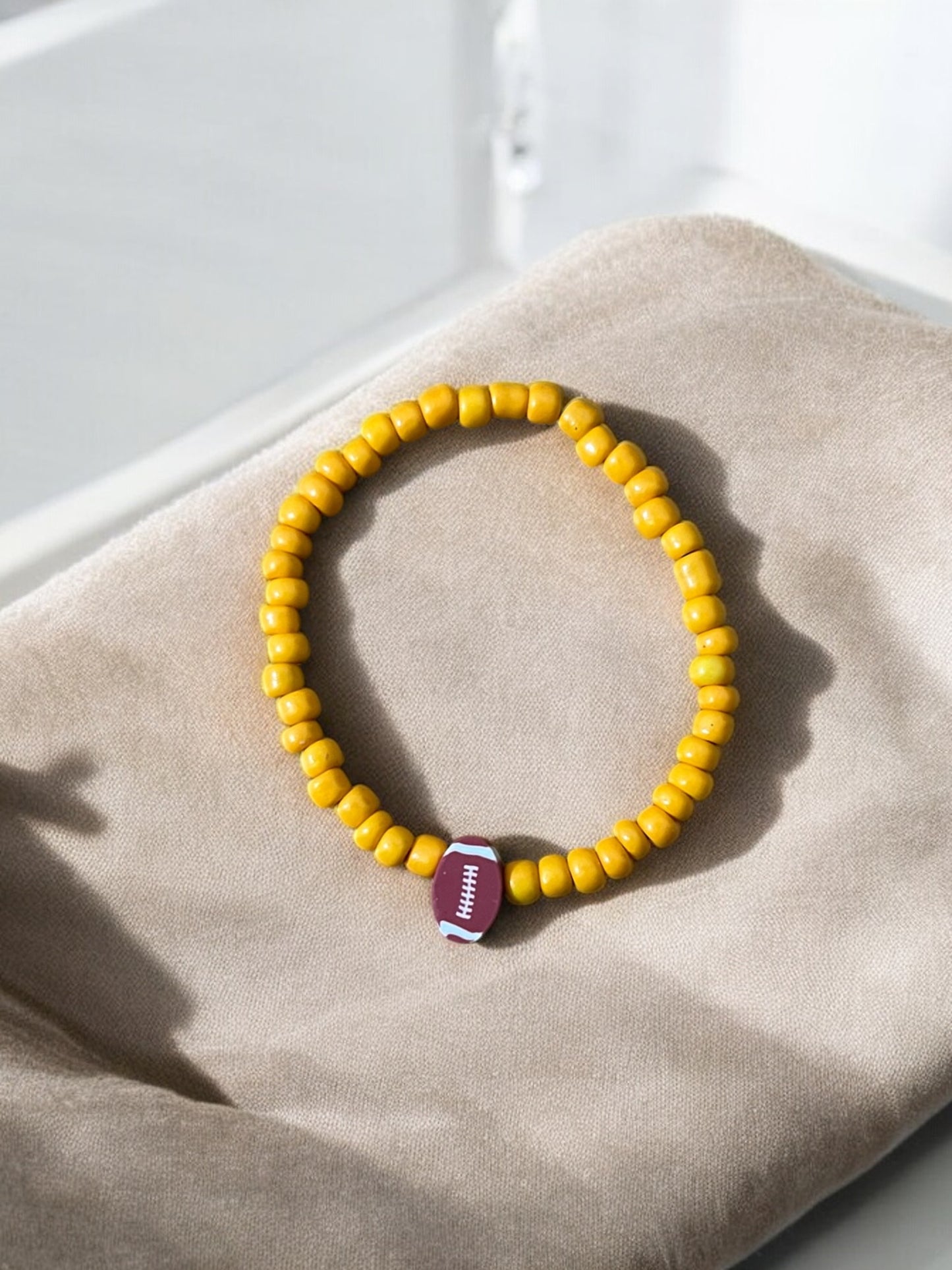 Football Beaded Bracelets (kids)